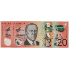 AUSTRALIA 2019 . 2 x TWENTY 20 DOLLARS BANKNOTE . LOWE/FRASER . LOW FIRST AND LAST PREFIX